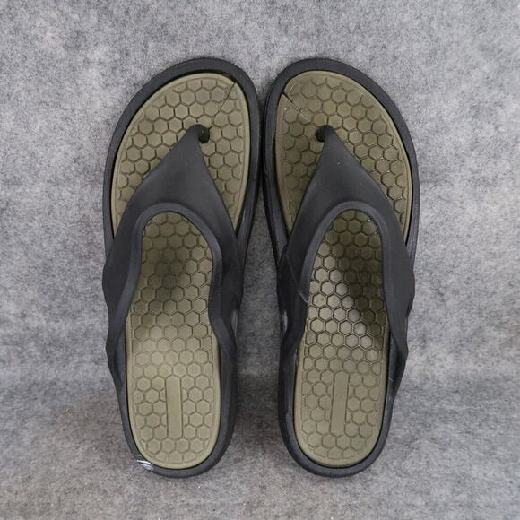 Shoes Mens 13 Sandals Sport Comfort Rubber Flip Flop Slip On Casual Active Water - Picture 6 of 11